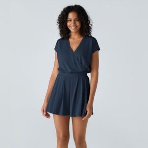 V Neck Short Sleeve Large Jumpsuit
